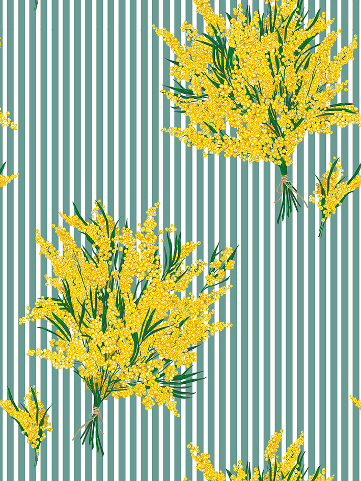 colori MIMOSAS LARGE RAYURE pp rosée